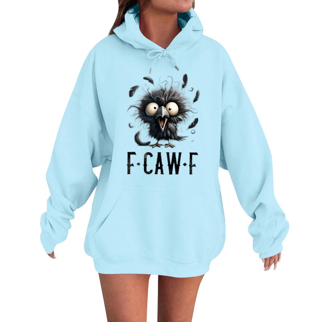 Women's Fashion Casual Long Sleeve Loose Printed Sweatshirt