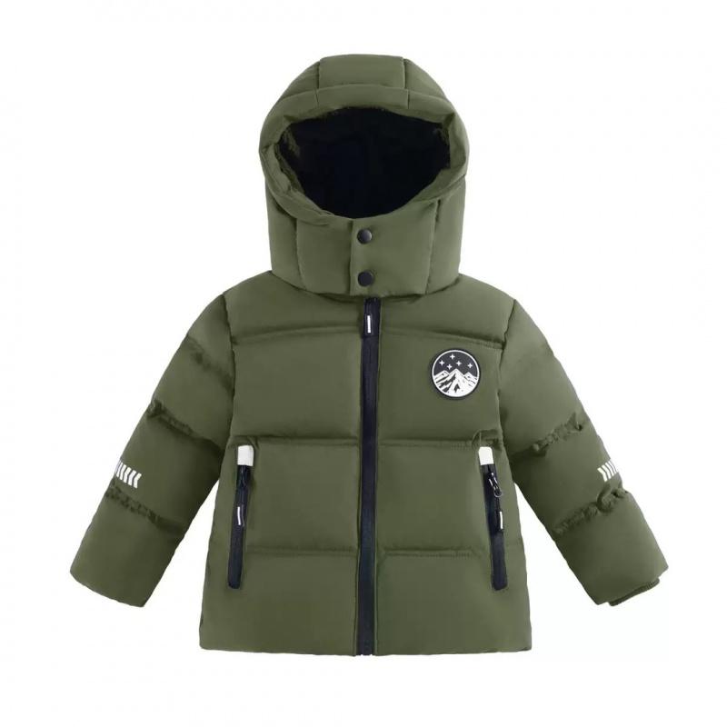 Children Cotton Jacket Boys New Winter Coat Boy Short Thick Heavy Hooded Overcoats