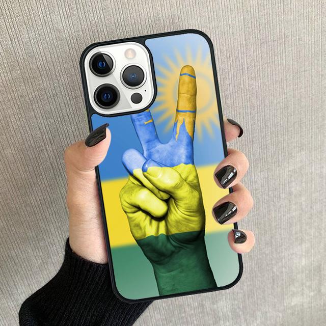 Rwanda Flag Phone Case For iPhone 17 Air 15 16 16e Pro Max 11 12 13 14 Cover For apple Max Plus coque Fundas Shell