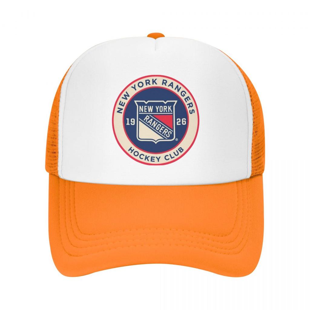 New York Hockey Fans Ranger Casual Plain Mesh Baseball Cap Adjustable Snapback Hats For Women Unisex Dad Trucker Hats