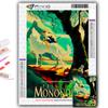 DIY 5D Diamond Painting Hayao Miyazaki Anime Poster Cross Stitch Kit Full Drill Embroidery Mosaic Art Picture of Rhinestones Gift