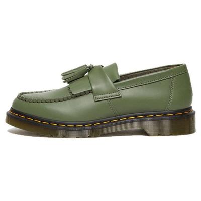 Доктор. Martens Adrian Tassel Loafer Хаки-зеленые кроссовки унисекс Зелено-гладкие 27759384