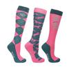 HYCONIC Unisex Adult Patterned Socks (Pack of 3)