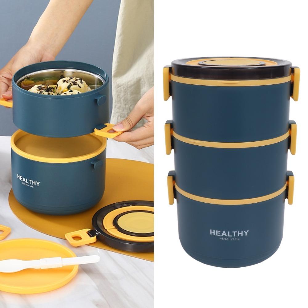 304 Stainless Steel Insulated Lunch Box 2200ml Lunch Container Thermal Lunch Box School Use