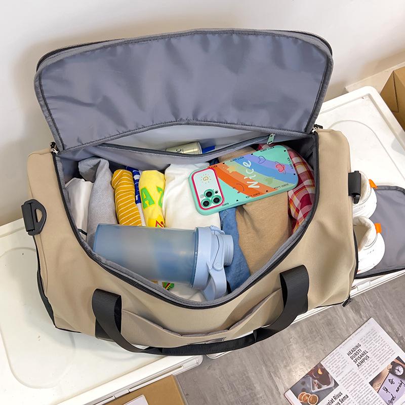 Вместительная дорожная сумка унисекс: Водоотталкивающая, многосекционная сумка для хранения обуви в корейском стиле для спорта и фитнеса