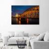 Canvas print, Bridge and Cathedral of Cologne