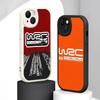 Логотип WRC Rally Racing модный узор Чехол для телефона Для iPhone 16 15 14 13 12 11 Plus Pro Max Силиконовый чехол из овчины черный