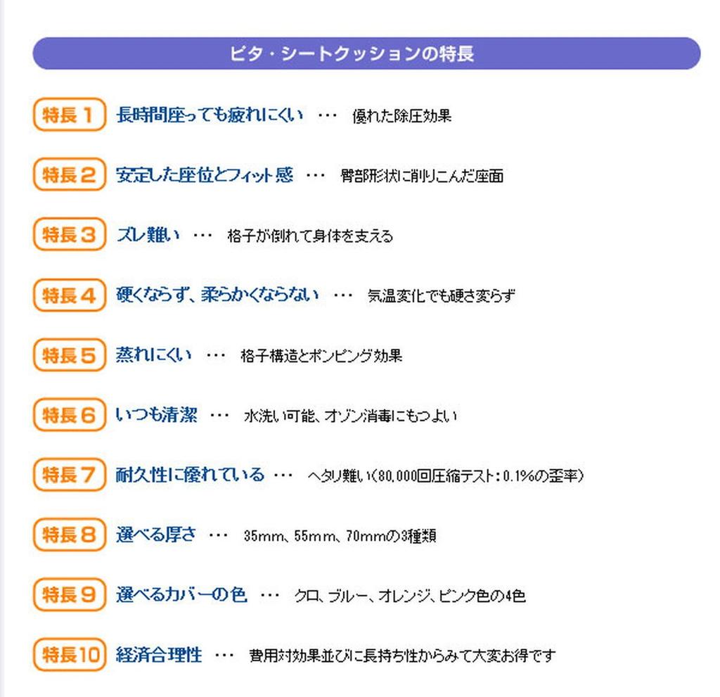 Nippon Gel Pita Подушка для сиденья 35 Подушка для инвалидной коляски Синяя