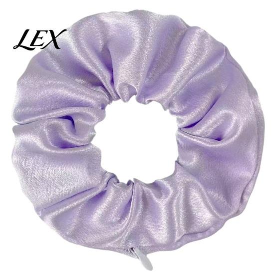 Stylish Hair Accessories for Commuting Pocket Scrunchies Ties with Hidden Zipper Women, Elastic Tie Secure Bands Running Small Items Keys And