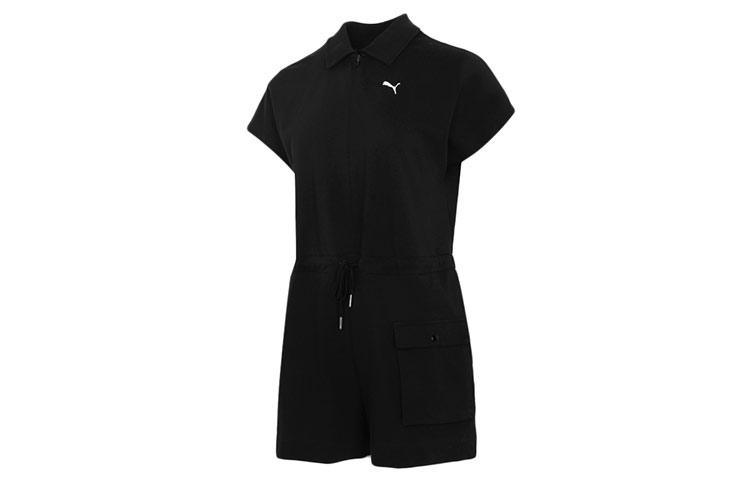 Puma Боди Женские Черные С Лацканами А-силуэта 532849-01