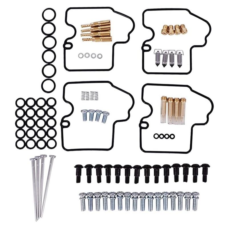 Комплект для ремонта карбюратора, прокладки, форсунки, подходит для Yamaha YZF R6 600 1999 2000 2001 2002