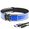 Светодиодный пояс для бега OnePro, всенаправленный, USB, для ночи, для улицы, светоотражающий, предотвращает ночное светоотражающее кольцо [Самый длинный вид]