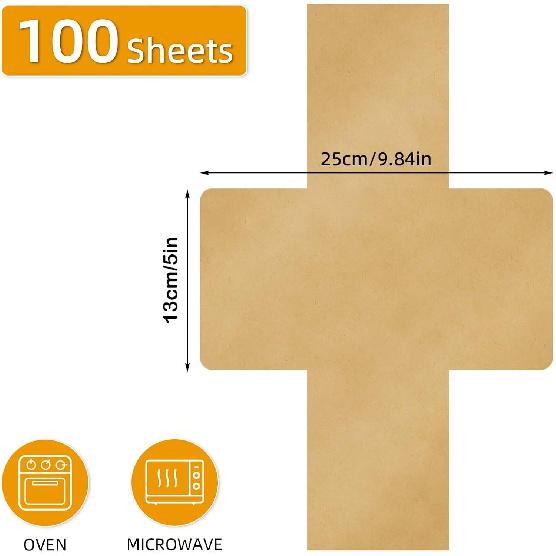 100 Sheets Loaf Pan Liners, Non-Stick Parchment Paper for Baking Toast,Sourdough,Cakes, Banana Bread, Ideal Bread Pan Liners for Baking(Rectangular