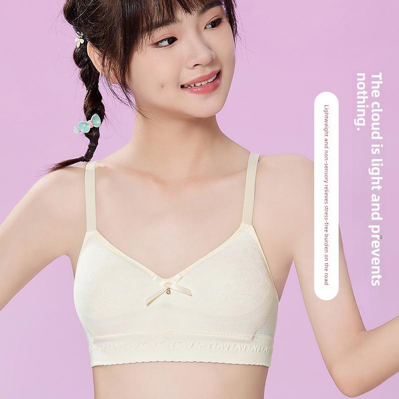 Удобный бюстгальтер Jiasifang 0982 с бесшовными чашечками для учеников младших классов - дизайн с треугольными чашками