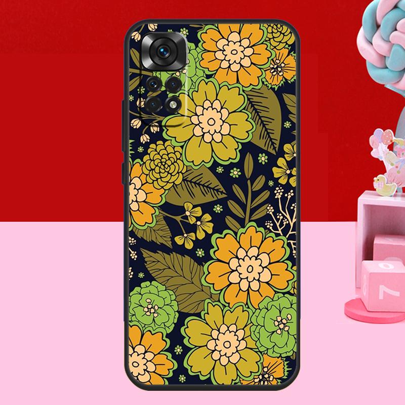 Чехол с узором из апельсиновых цветов для Xiaomi Redmi Note 13 12 11 10 14 15 Pro Plus Redmi 15 C 14C 10C 12C 13C Мягкая крышка
