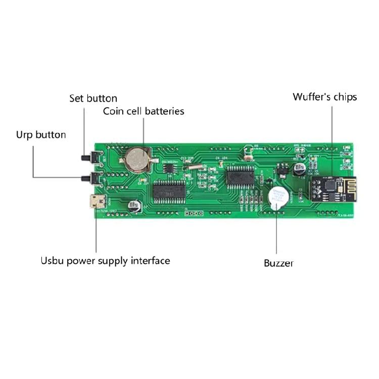 Программируемые 8-разрядные цифровые часы, набор для пайки с модулем ESP8266, набор часов с цифровыми лампами для дома и офиса