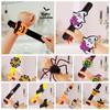 Ghost Halloween Slap Bracelets Spider Hands Clap Circle Creative Pop Circle Wristband  Kids