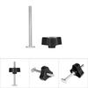 Metal Quick Acting Hold Down Clamp Set for T slot T Track Woodworking (T Screw+Knob Nut Only)