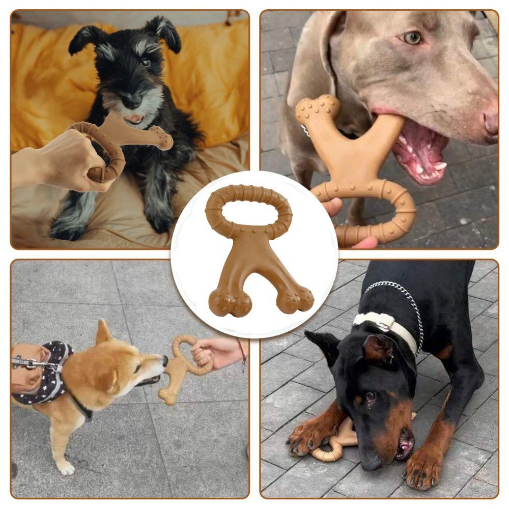 Bone Shape Dog Chew Stick Bite Resistant Nylon Dog Bone Puppy Molar Toys  Relieve Boredom