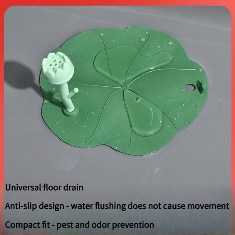 1PC lotus leaf floor drain odor prevention, silicone mat, drain blockage, anti-odor recirculation, new bathroom floor drain, practical, convenient,