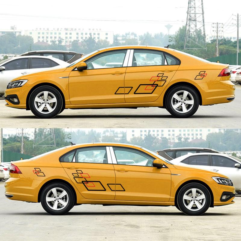 2 шт. автомобильные наклейки с обеих сторон тела стильные наклейки водонепроницаемые украшения для спортивного стиля «сделай сам»