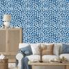 Blue Animal Skin Wallpaper, Blue and Azure, 50x1000