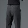 ROMON Men's Elastic Wrinkle-Free Business Casual Straight Leg Pants