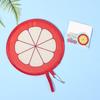 Round Shape Handheld Folding Fan Polyester Cooling Fans Lightweight Foldable Hand Fans  Summer