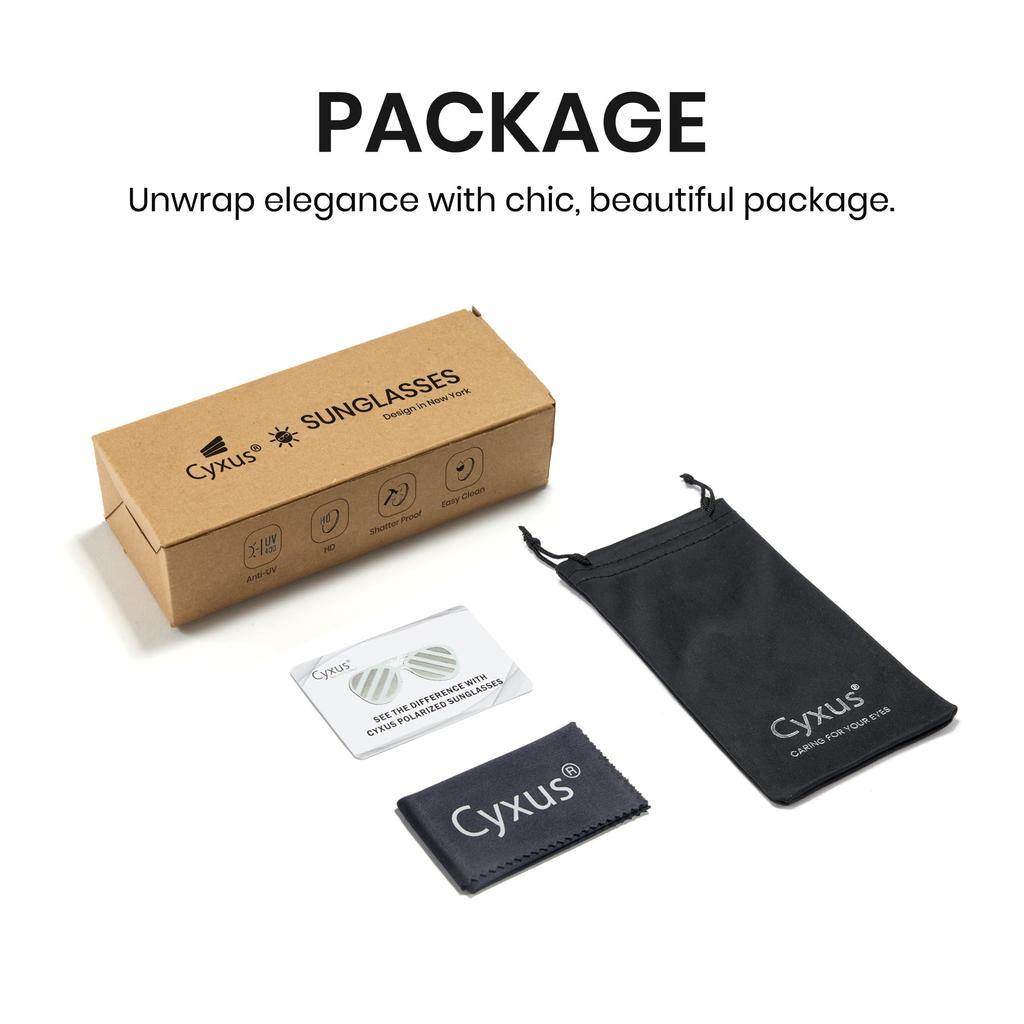 Поляризованные Ультра UV400 UV Для Стильных Ледяных [Cyxus] Солнцезащитных Очков, Линзы, Мужские, Женские, Легкие, Защита,