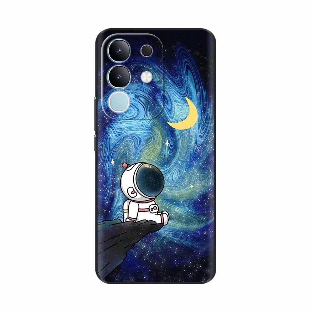 Для Vivo Y29 4G Чехол Милый Панда Мягкий Жидкий Силиконовый Чехол для Телефона Для Vivo Y29 4G Чехлы Y 29 Защитный Мультяшный Чехол на Заднюю Панель