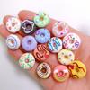 100PCS Colorful Donut Resin Flatbacks Scrapbooking Crafts DIY Handmade Phone Hair Bows Decoration Accessories 20*10mm