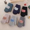 Kids Gloves Winter Baby Knitted Thickened Gloves Cartoon Toddler Full Fingers Mittens Warm Windproof Glove for Boys Girls