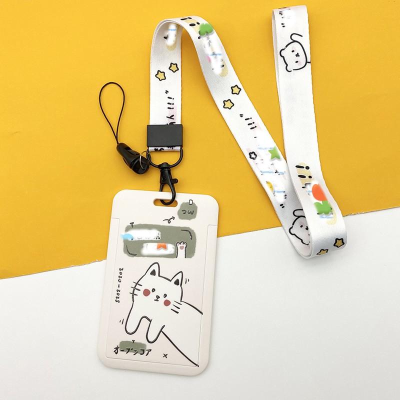 Держатель для карт с изображением фруктов, чехол для бизнес-бейджа из АБС-пластика, чехол для сотрудника, студенческий ремешок, держатель для удостоверения личности, имени