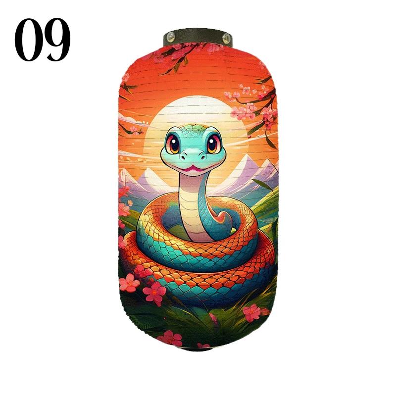 Japanese Creative Traditional Cloth Lantern Lucky Snake Baby Pattern Lantern Izakaya Sushi Restaurant Festival Decor Advertising