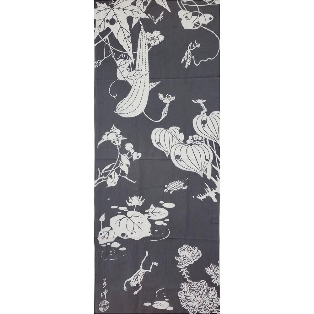 Geisodo Tenugui by Genpo (Tenugui) Jakuchu, Yaoka, Gray, T-9