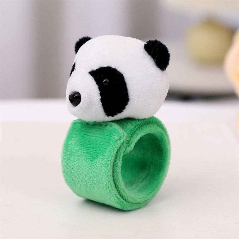 Super Soft Panda Wristband Wrist Decoration Clap Circle Toy Children Plush Hand Ring Kids Toys