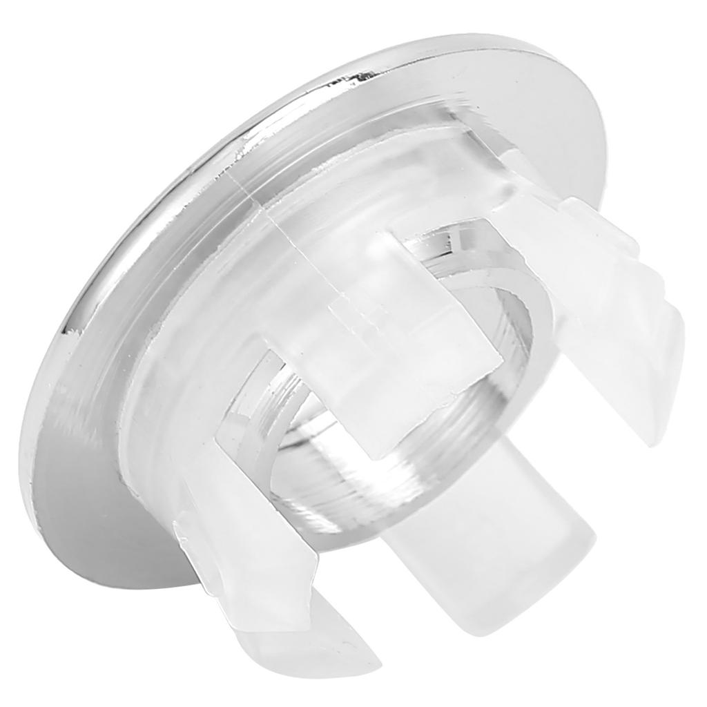 Крышка перелива для раковины в ванной, кухонной раковины, декоративная, запасное отверстие для ванной, серебристая