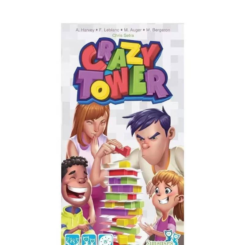 Игра «Безумная Башня» на выкладывание карт для семейного развлечения и развития мозга