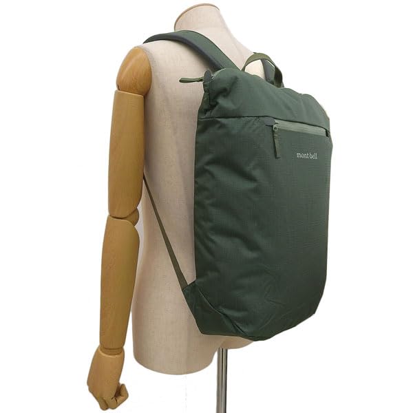Рюкзак Montbell Travel Tough Pack 20, Нейлон, Совместим с форматом A4, Темно-зеленый (ДГН), 1133451, для мужчин и женщин