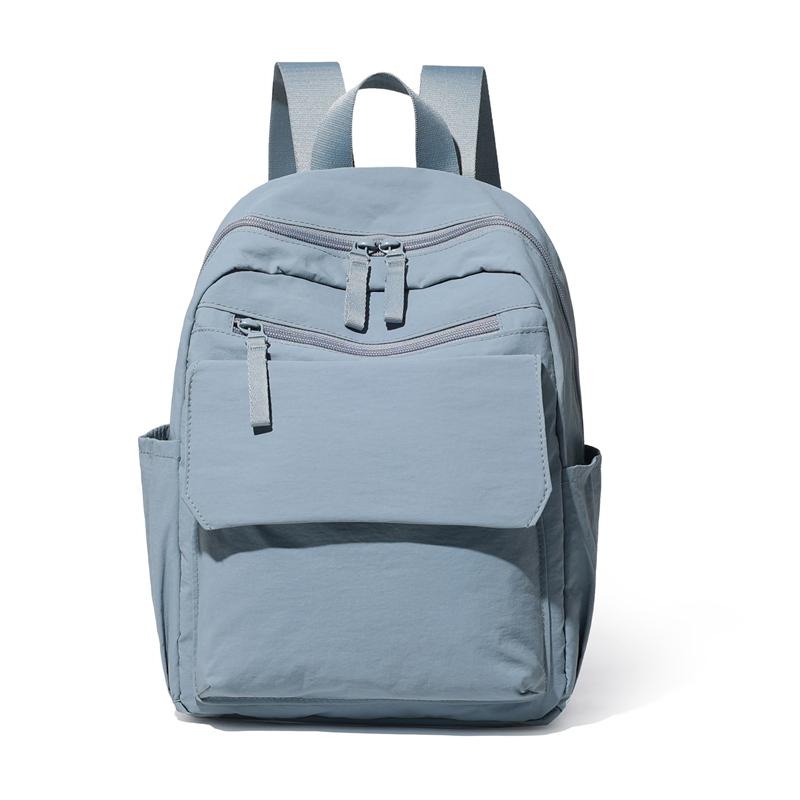 Мужской многофункциональный рюкзак, женская однотонная сумка через плечо, нейлоновый школьный ранец