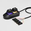 2M Настольный компьютер Кнопка питания RGB-подсветка Внешний выключатель Питания Механический ключ Внешнее включение/выключение Питания для корпуса ПК Домашнего Офиса