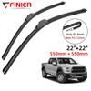 2 шт. щетки стеклоочистителя для Ford F150 F-150 Raptor LOBO XL XLT 2009-2020 22 "22" подходят для переднего лобового стекла, щетки для окон, резак, аксессуары 2020