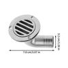Boat Floor Deck Drain Stainless Steel Heavy Duty Drain Thru Hull Drainage Scupper Cover For Marine Yacht Ship Outdoor Bathroom