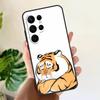 Смешной мягкий чехол "Толстый тигр" для Samsung Galaxy S25 S21 S22 S23 S24 Ultra S9 S10 Plus S20 FE S24 FE