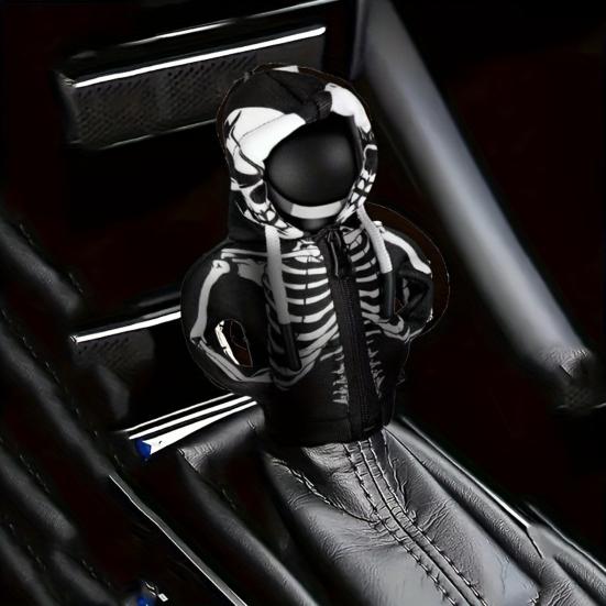 Yousheng Halloween Desk Goose Outfits 7 Inch Mini Goose Attire with Skull Hoodie Creative Gift for Goose Lovers Table Goose Decoration