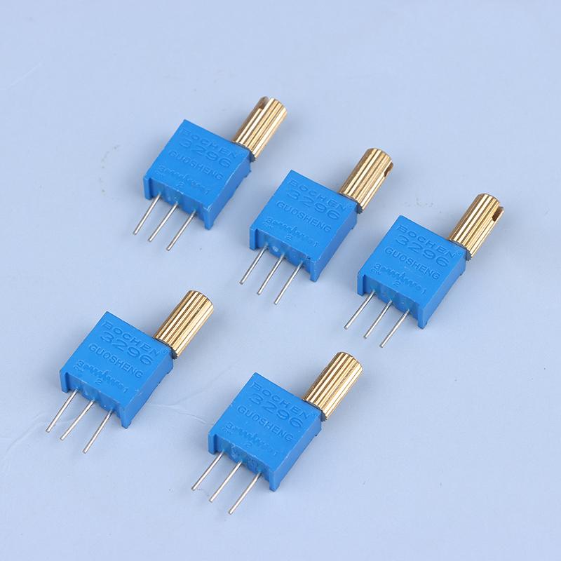 5 шт. 3296 Вт многооборотный регулируемый потенциометр 1K2K5K10K20K50K100K200K500K1M металлический вал длинная ручка