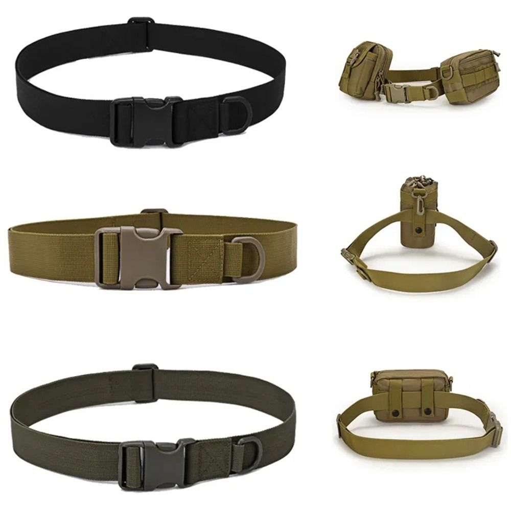 Multiple Pockets Waistband Strap Quick Release Fixed Belt Strap Men Adjustable Belt Camping Hiking