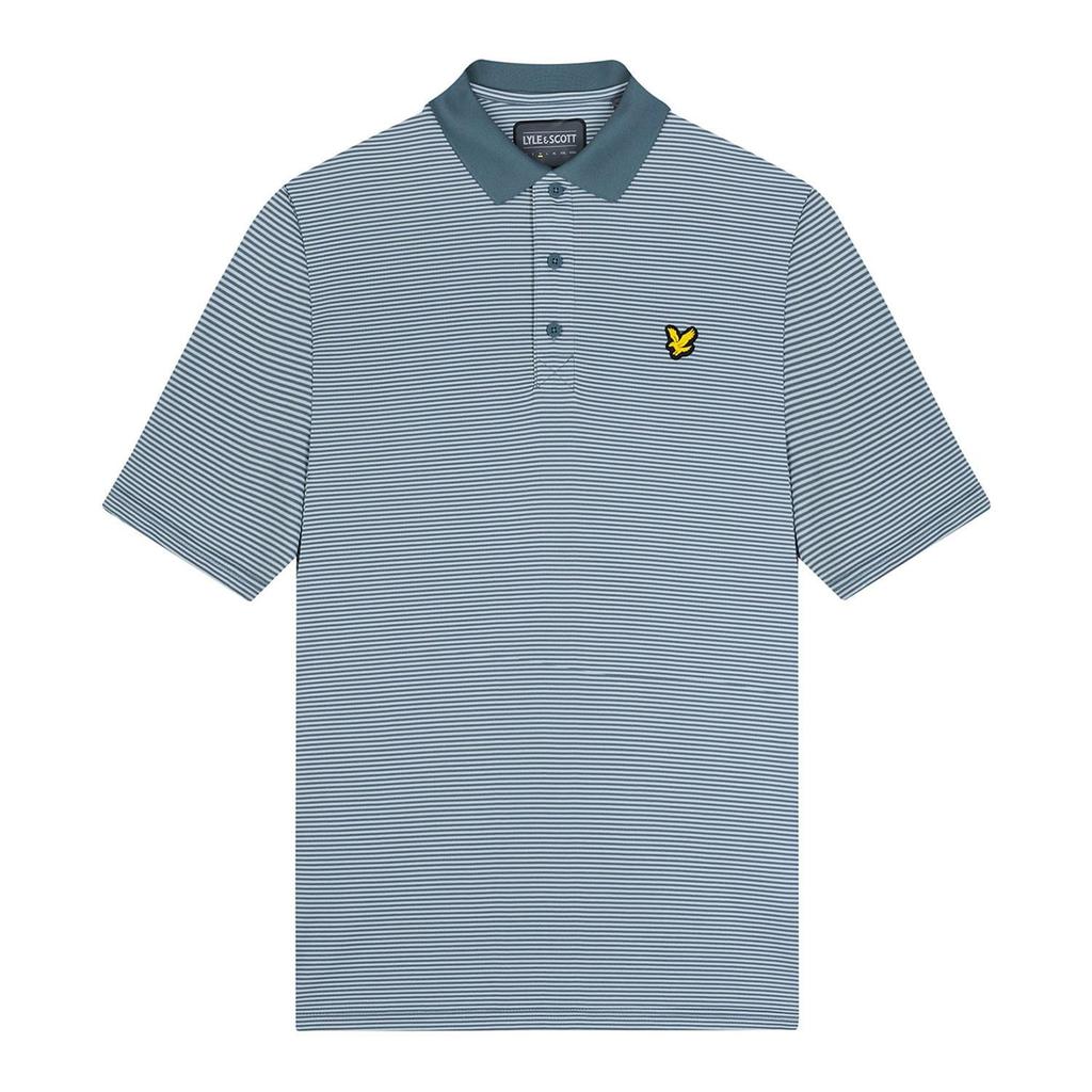 Lyle & Scott Mens Micro-Stripe Golf Polo Shirt