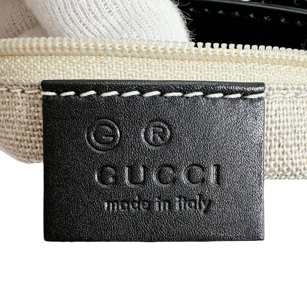 Gucci Guccisima микро Сумка на плечо кожаная черная Женская 449732 Б/у