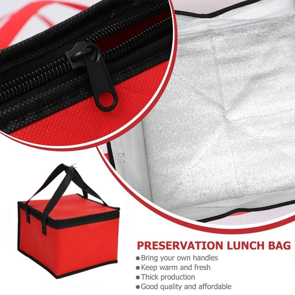 Large Capacity Food Insulated Bags Waterproof Food Storage Bags Insulated Thermal Cooler Bag  Pizza